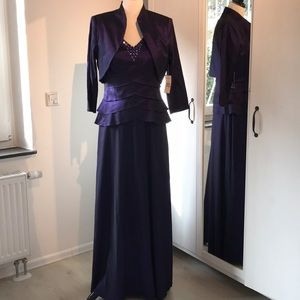NWT Jessica Howard formal purple dress w/jacket